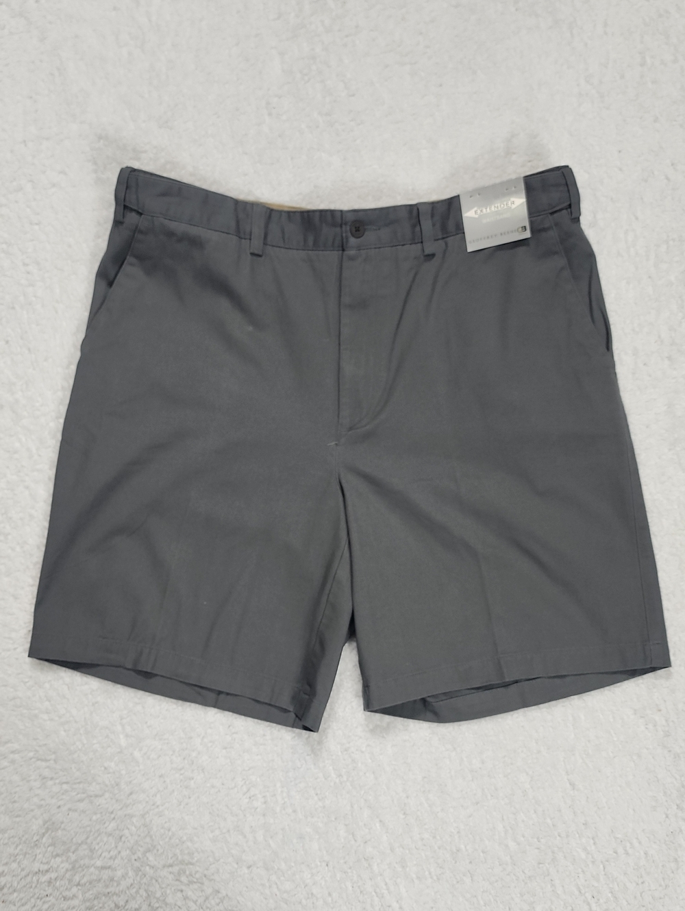 Geoffrey Beene Extender Comfort Waistband Gray Shorts New With Tags